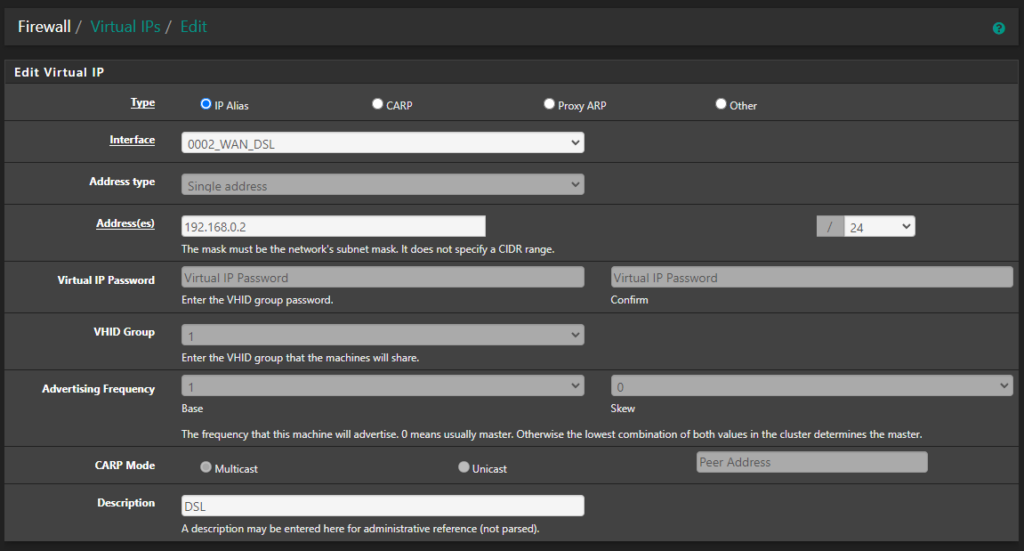 Configuring pfSense to access a bridged modem Potato For